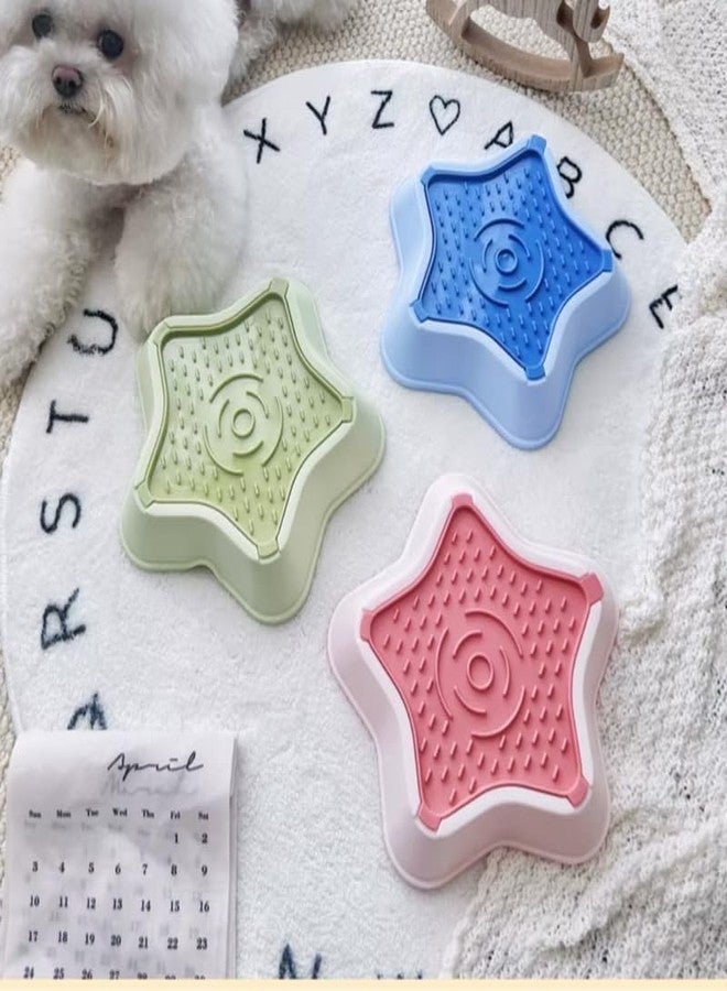 KittuPet Premium Slow Feeder Pet Bowl for Dogs & Cats | Star Design, Non-Slip Base, Easy to Clean, Durable Plastic | Improves Digestion & Prevents Choking | Suitable for Puppies & Kittens - Image 1